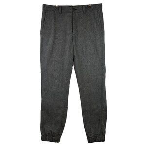 Banana Republic Aiden Fit Wool-Blend Pants Mens Joggers 34x32 Warm Streetwear